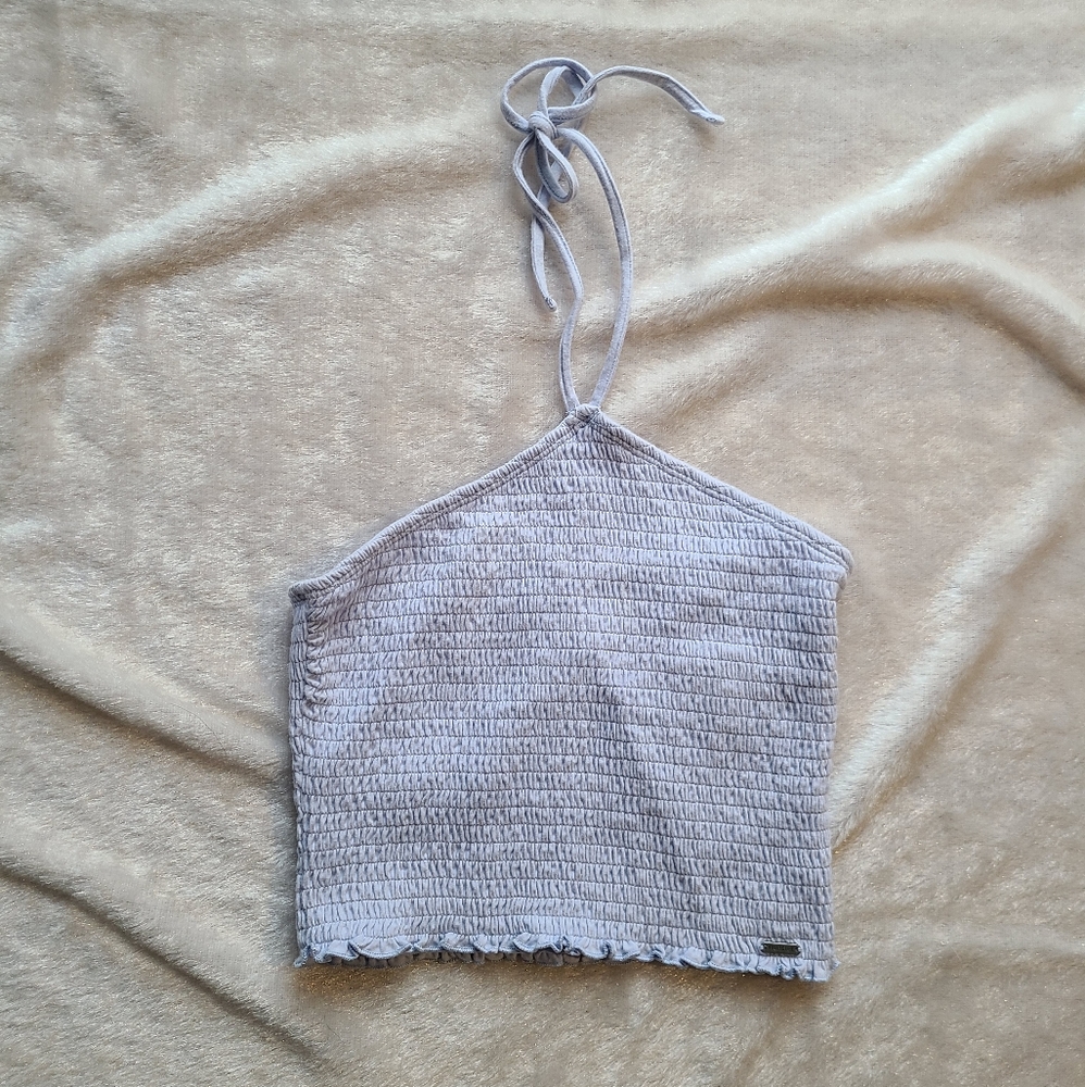 Hollister, halter tie up crop top, small